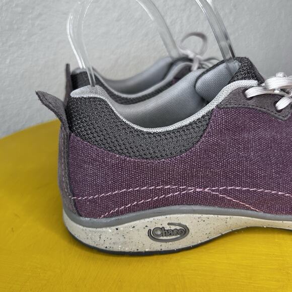 Chaco Sneakers Rum Raisin Canvas Low Top Lace Hiking Shoes Trainers Womens 7.5 - Picture 6 of 16